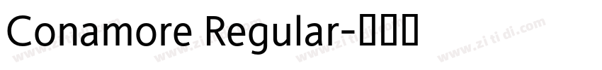 Conamore Regular字体转换